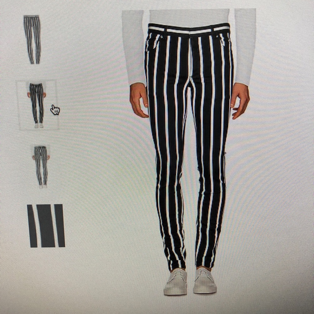 Balmain pin stripe pants